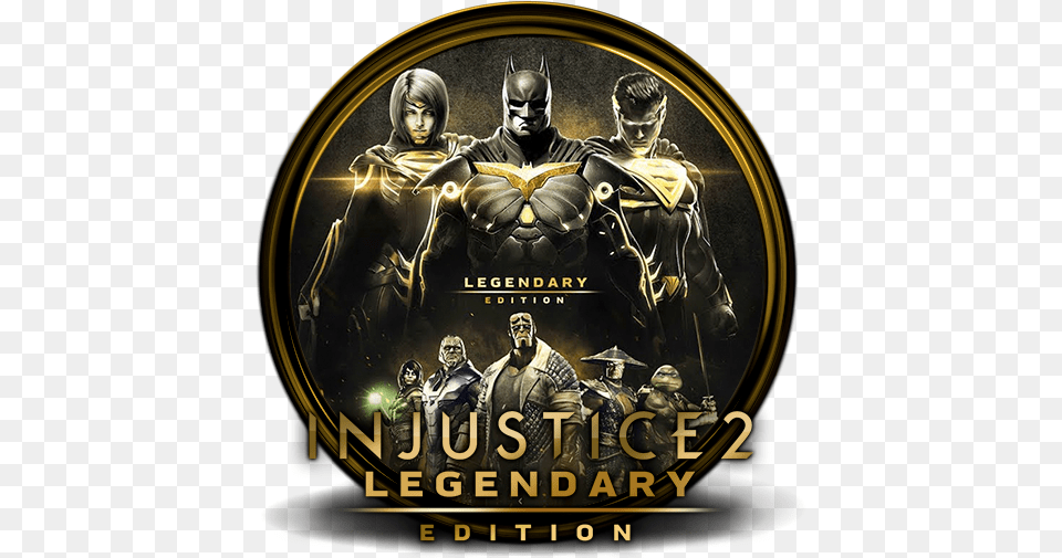 Injustice 2 Legendary Edition Injustice 2 Icon, Adult, Male, Man, Person Free Png Download