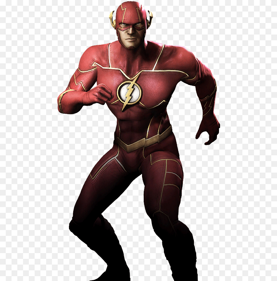 Injustice Gau Ios The Flash Render By Injustice New 52 Flash, Adult, Person, Clothing, Costume Free Transparent Png