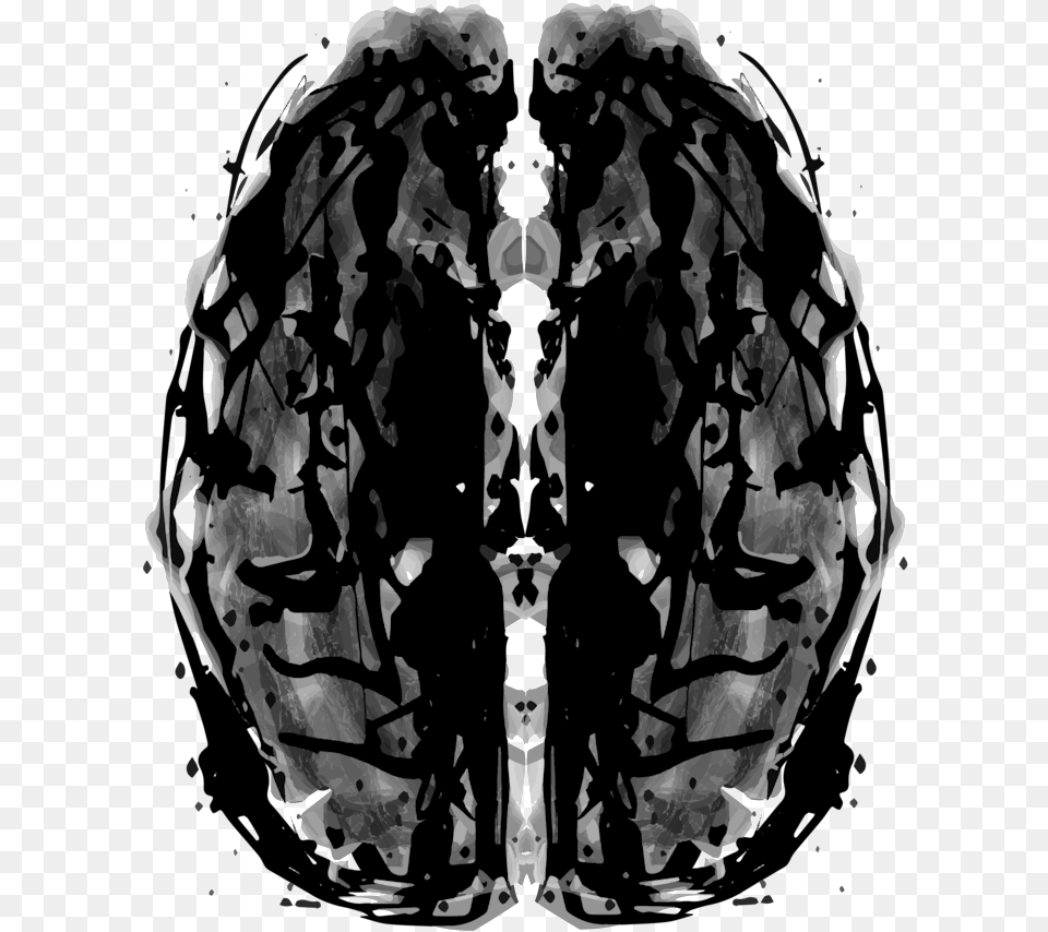 Ink Blot Brain, Ct Scan, Adult, Male, Man Png