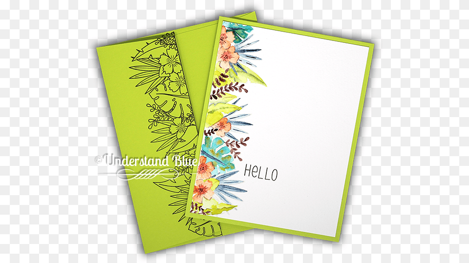 Ink Blot Shop Clear Stamp Set Botanical Borde Graphic Design, Envelope, Greeting Card, Mail, Advertisement Free Png