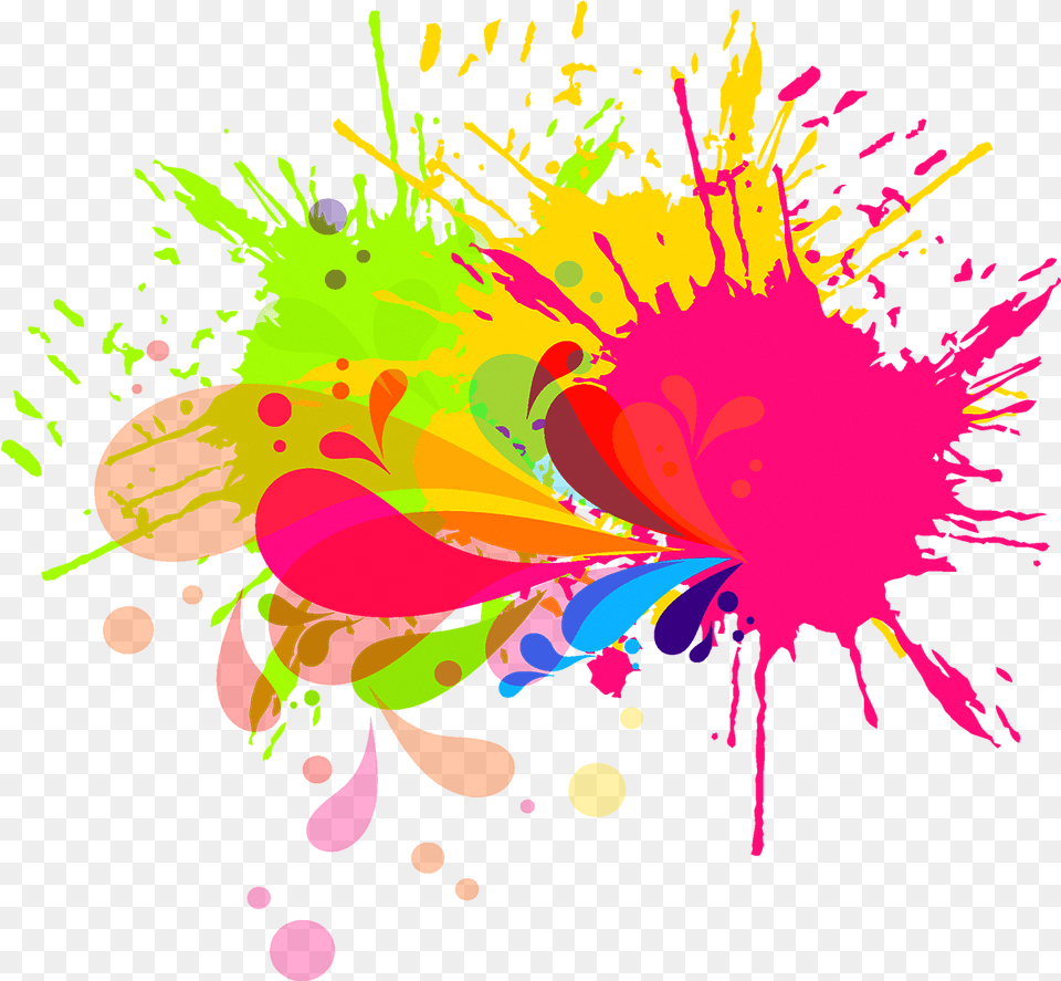 Ink Brush Watercolor Painting Paint Splash Vector, Art, Floral Design, Graphics, Modern Art Free Png Download