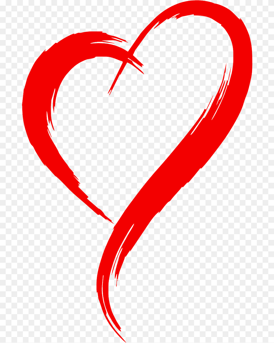 Ink Clip Art Heart Transprent Heart Brush Stroke Free Png