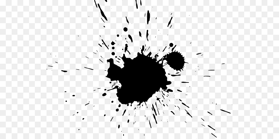 Ink Clipart Black Paint Splatter Ink Splatter Background, Mountain, Nature, Outdoors, Crater Free Png
