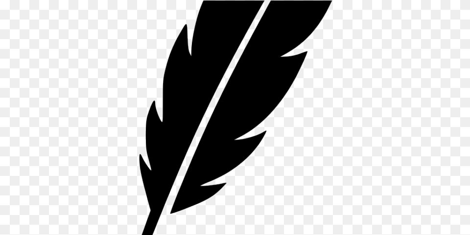 Ink Clipart Feather Drawing Feather Pen, Leaf, Plant, Bow, Weapon Png