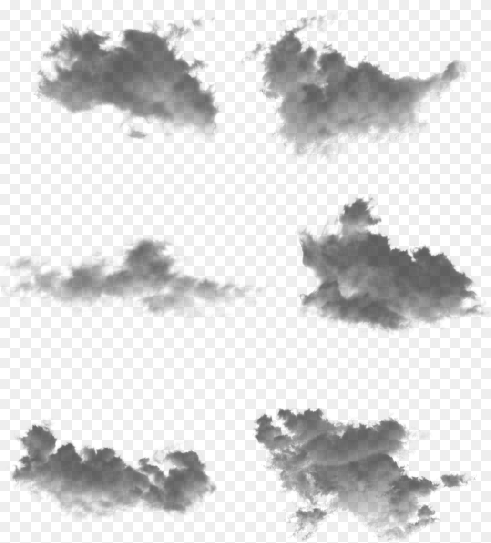 Ink Cloud Black Smudge Decorative Element And Psd Monochrome, Gray Png