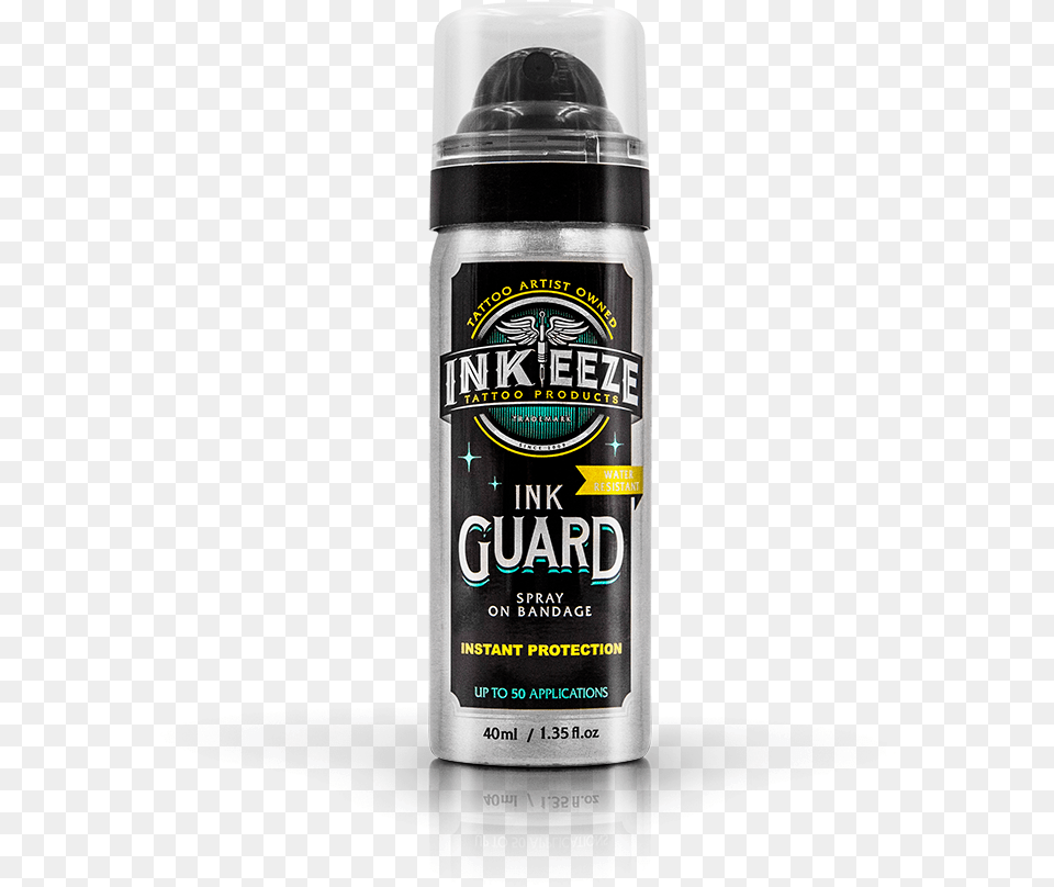 Ink Eeze Ink Guard Spray On Bandage Ink Eeze Ink Guard, Cosmetics, Deodorant, Bottle, Perfume Free Transparent Png