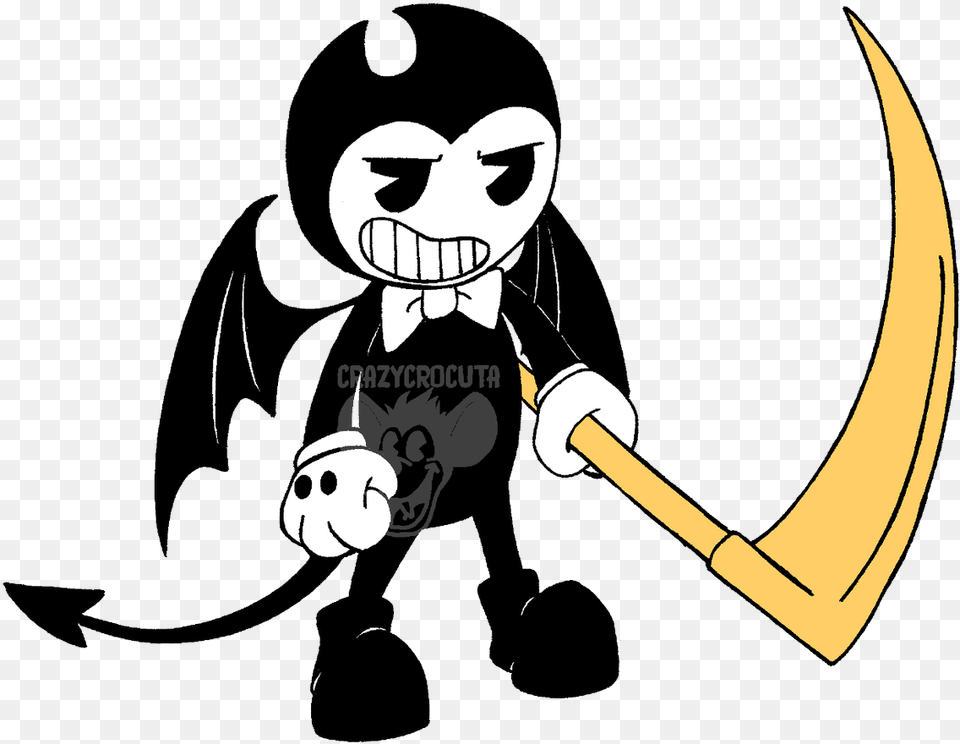 Ink Hyaena Bendy And The Ink Machine Bendy Pentagram, Baby, Person, Face, Head Free Transparent Png