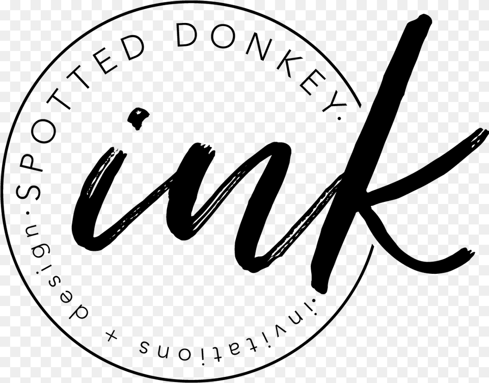 Ink Logo Design, Gray Free Transparent Png