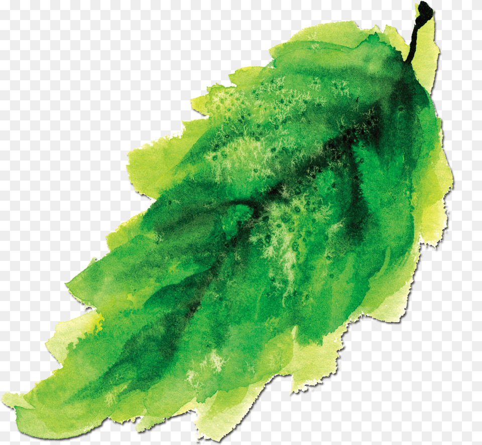 Ink Painting Watercolor Green Leaves Watercolor Painting, Leaf, Plant, Tree Free Png