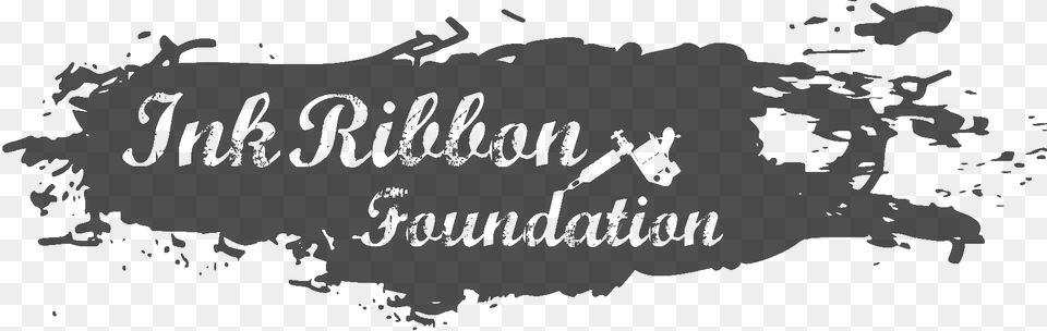 Ink Ribbon Foundation Calligraphy, Silhouette, Text Free Png Download