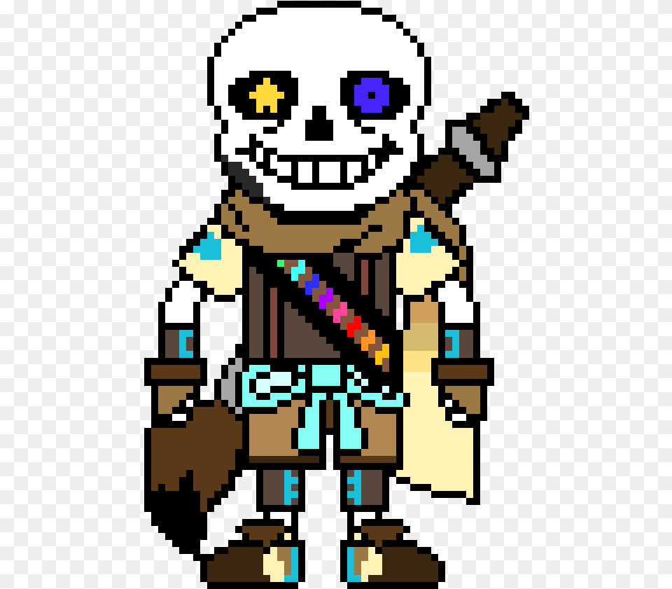 Ink Sans Body Ink Sans Battle Sprite, Qr Code Free Png