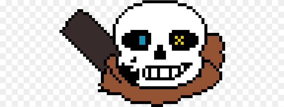 Ink Sans Head Ink Sans Pixel Art Grid Free Transparent Png