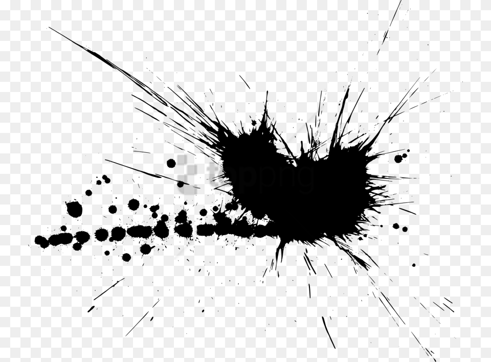 Ink Splash Image With Transparent Vijay Mahar Background Hd, Stain, Silhouette, Art Png