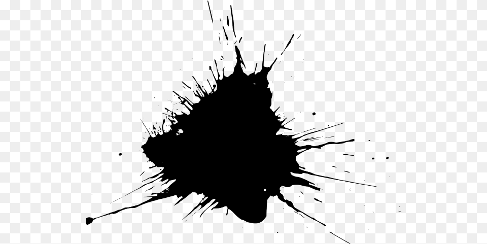Ink Splash Transparent Background, Silhouette, Art, Outdoors Free Png
