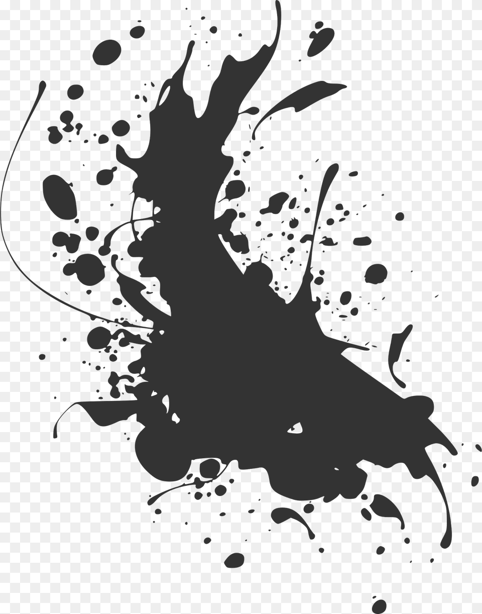 Ink Splat Clipart, Art, Stain Free Png