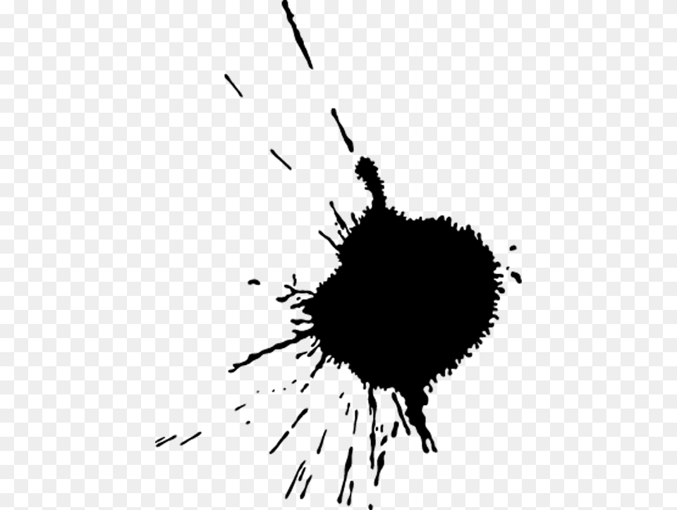 Ink Stain Image Black And White Stock Ink Blots, Cross, Symbol, Silhouette Free Png Download