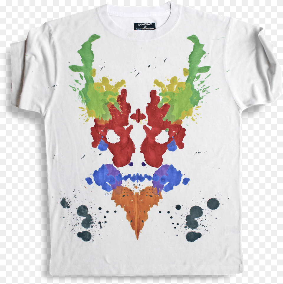 Inkblot Test, Clothing, T-shirt, Stain Free Png Download
