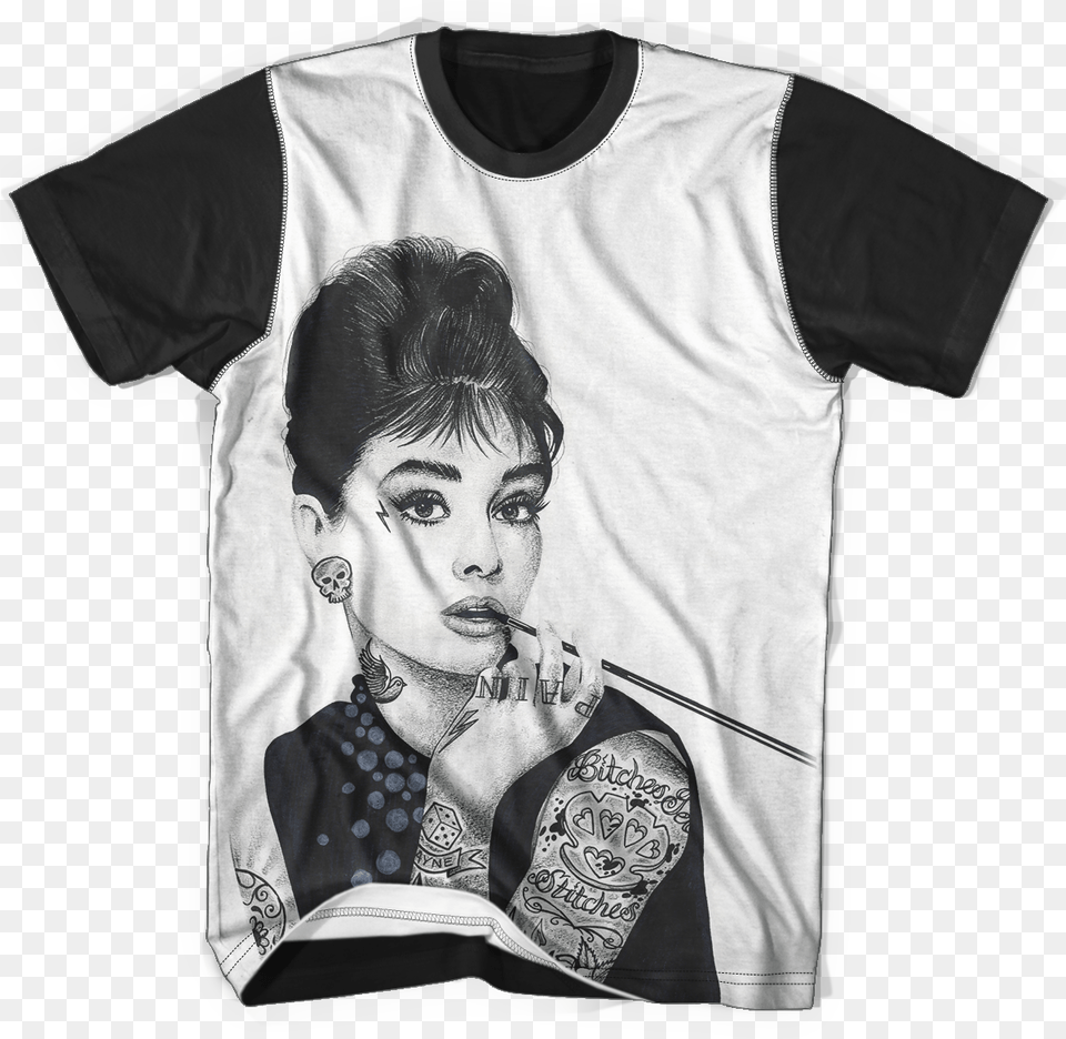 Inked Audrey Inked Audrey Crossing The Delaware Trump, Clothing, T-shirt, Tattoo, Smoke Pipe Free Transparent Png