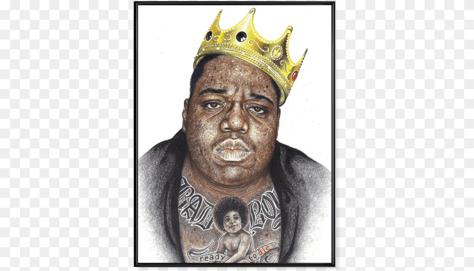 Inked Biggie Poster Inked Biggie Unisex Tank Sublimation M, Accessories, Jewelry, Male, Person Png Image