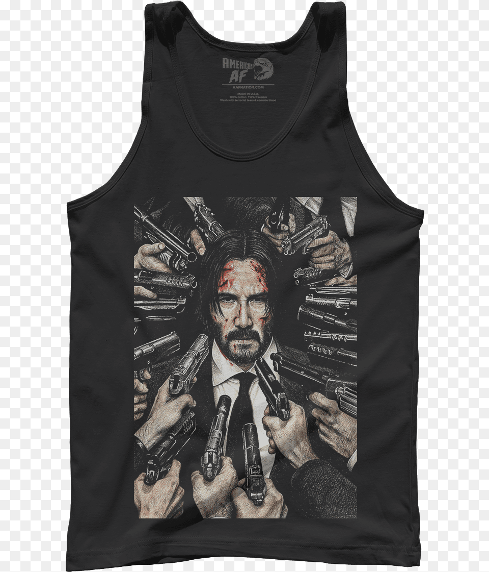 Inked John Wick Inked John Wick John Wick Displate, Clothing, T-shirt, Adult, Person Free Png