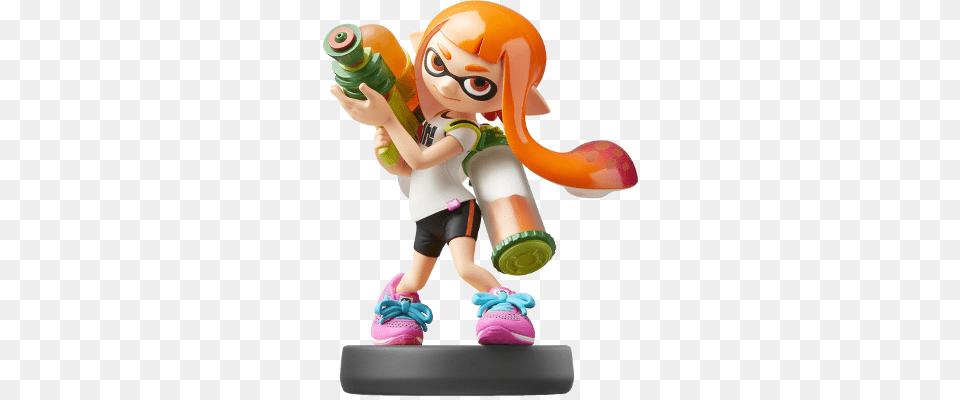 Inkling Amiibo Figure Smash Bros Inkling Amiibo, Figurine, Ball, Sport, Tennis Free Png