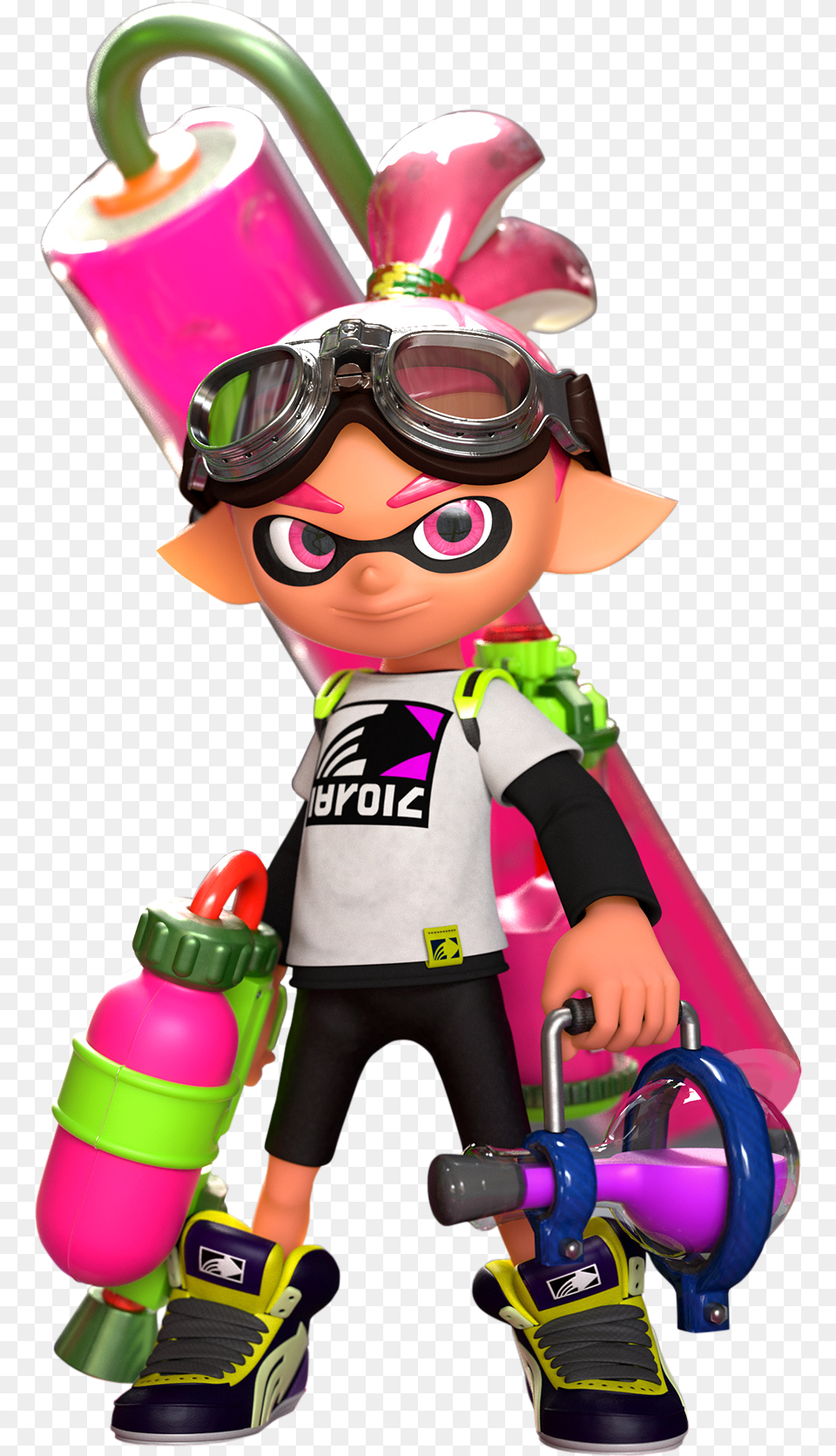 Inkling Boy Clip Royalty Download Splatoon Inkling Boy Pink, Accessories, Goggles, Baby, Person Free Png