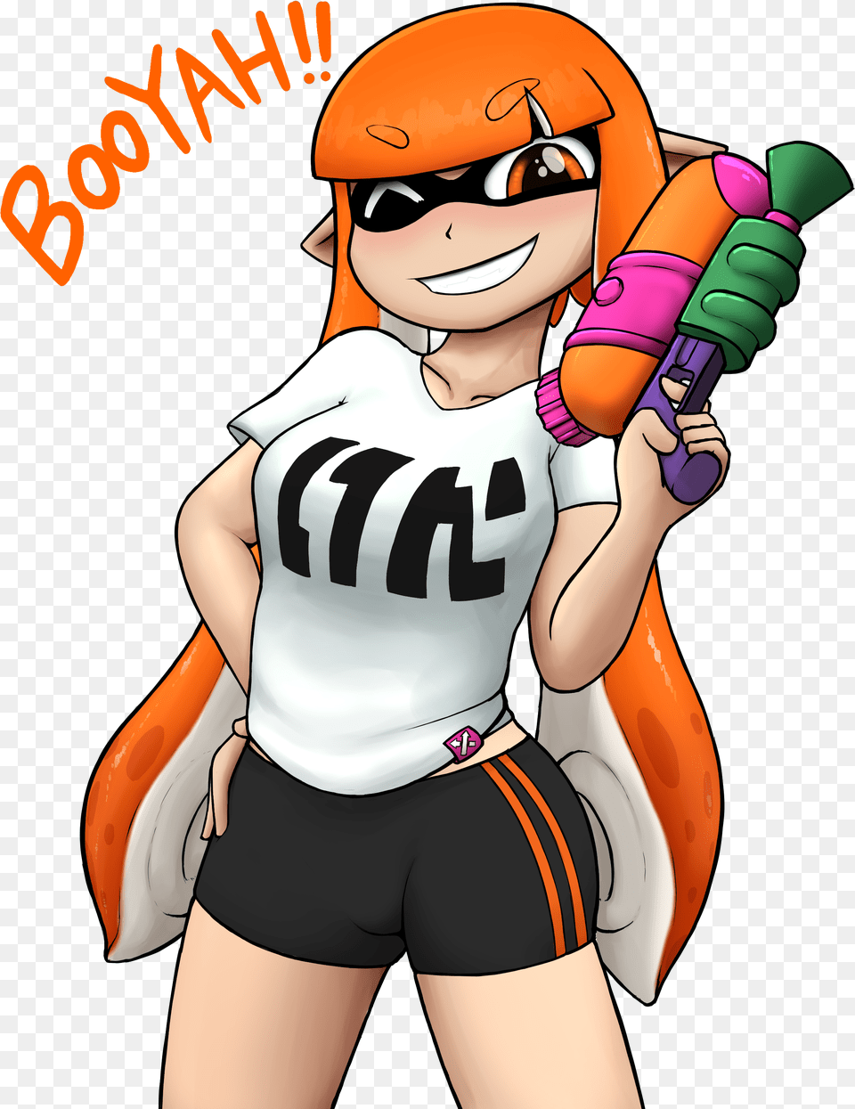 Inkling Girl By Anearbyanimal Cartoon, Adult, Female, Person, Woman Free Png Download