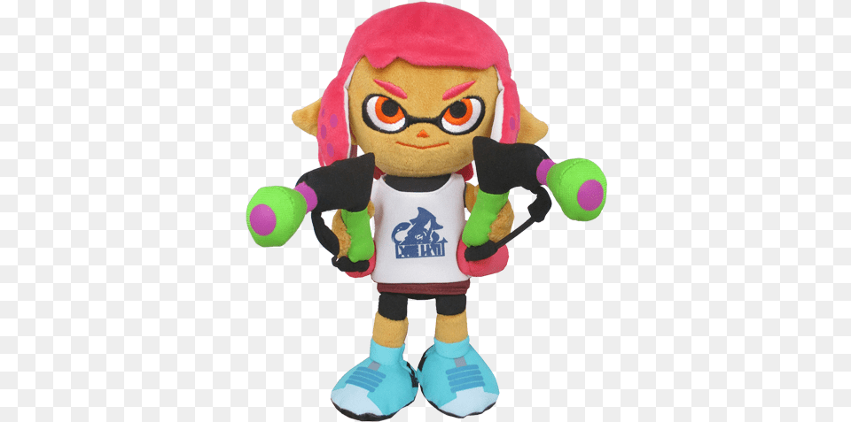 Inkling Girl Splatoon, Plush, Toy, Doll Free Transparent Png