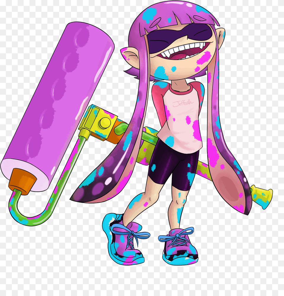Inkling Paint Fictional Character, Purple, Clothing, Footwear, Shoe Free Png