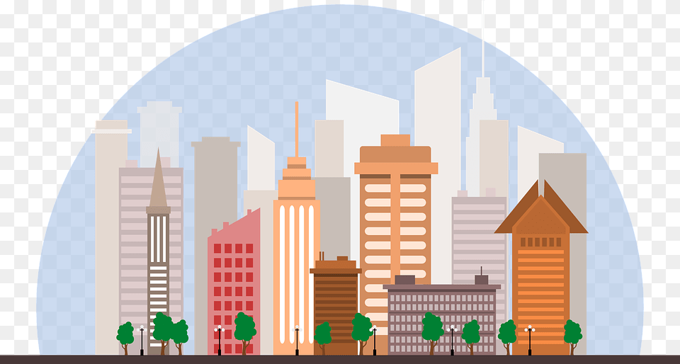 Inkscape City, Urban, Neighborhood, Metropolis, High Rise Png Image