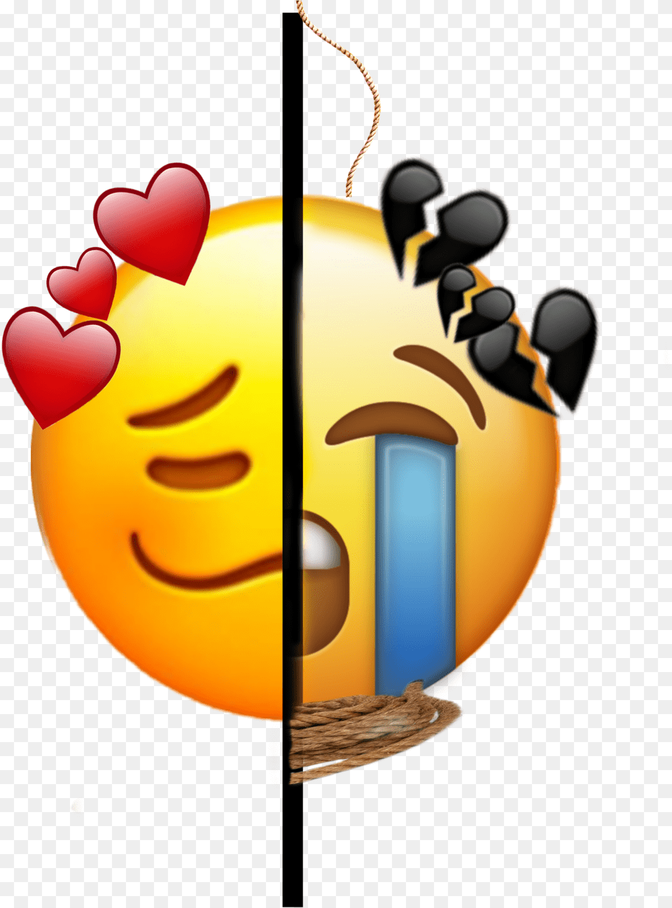 Inlove Heartbroken Hung Dead Emoji Heart Broken New Emojis, People, Person, Animal, Bee Free Transparent Png