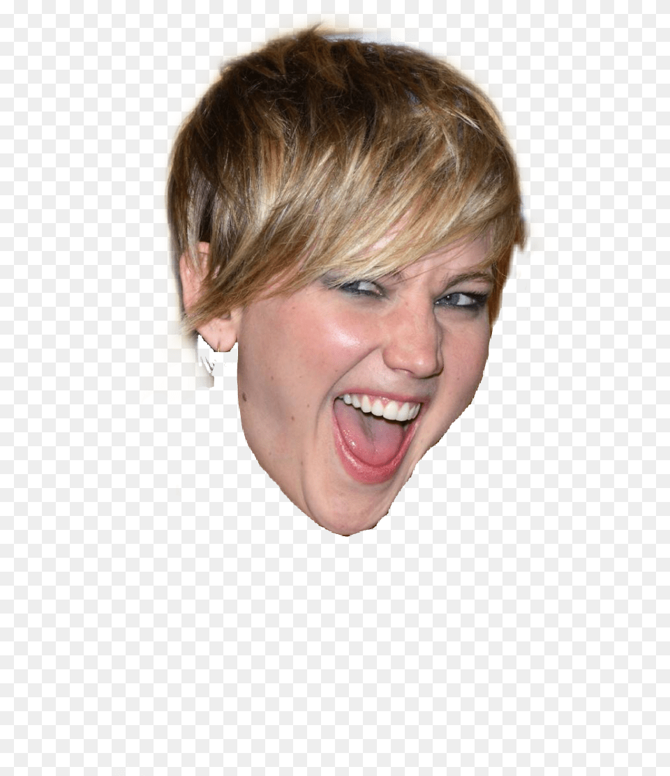 Inmyfeelingschallenge Raindropchallenge Backto80s Jennifer Lawrence Open Mouth, Adult, Portrait, Photography, Person Png Image