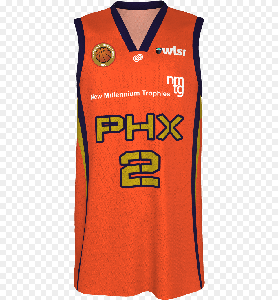 Innisfail Phx Jersey Vest, Book, Clothing, Publication, Shirt Png Image