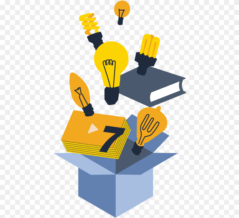 Innovation Box Burst, Light, Lightbulb Png Image
