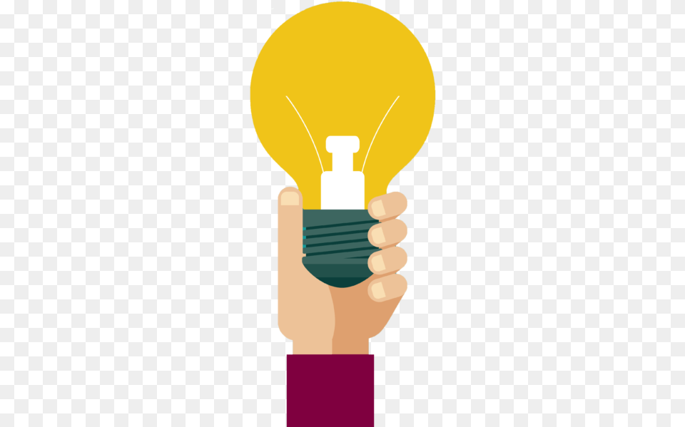 Innovation Bulb Hand, Light, Lightbulb, Person Png