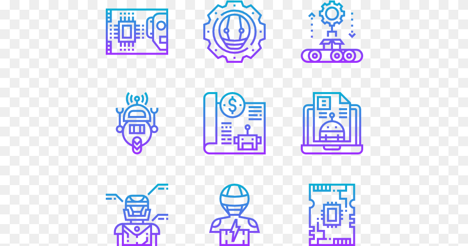 Innovation Icons Robotics Saving And Investment, Person, Qr Code Free Png Download