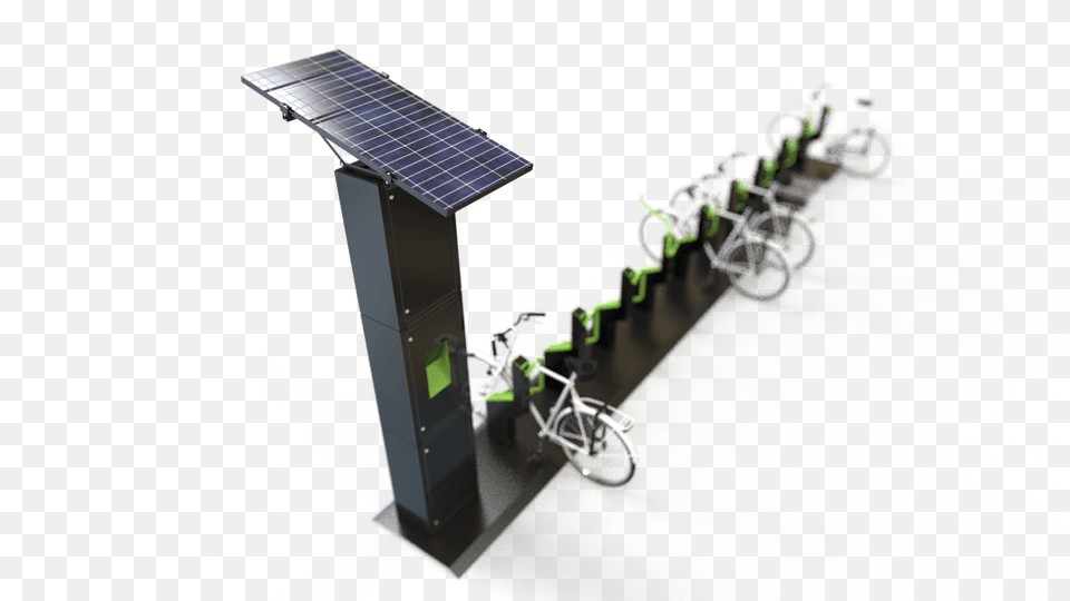 Innovative Design Solar Panel Bike Racks, Electrical Device, Solar Panels, Machine, Wheel Free Transparent Png