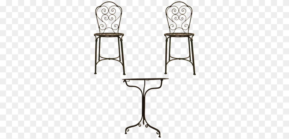 Innovative Parisian Bistro Table With Viyet Designer Chair, Cross, Furniture, Symbol, Altar Png Image