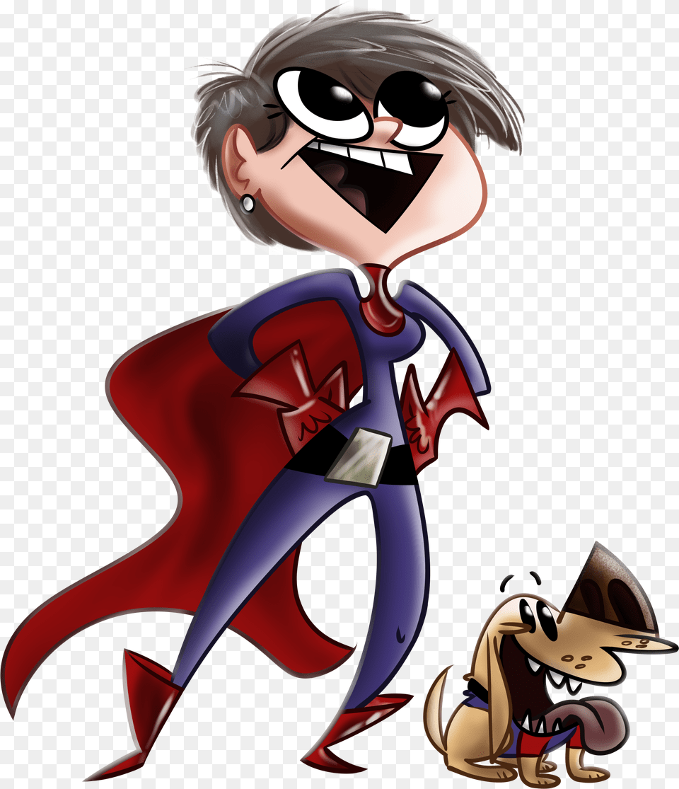 Inoffensive Superhero Drawing For Some Lady Cartoon, Book, Comics, Publication, Cape Free Transparent Png