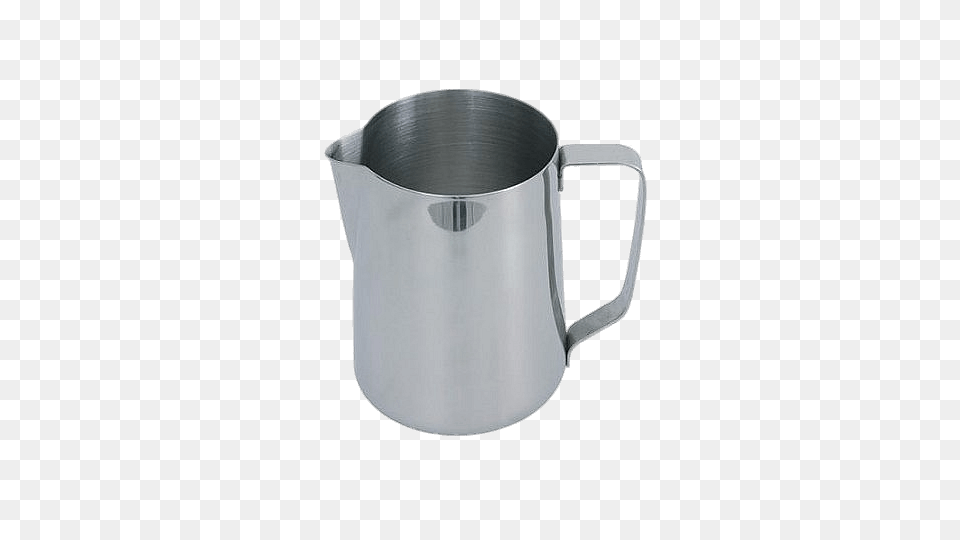 Inox Milk Pitcher, Jug, Water Jug, Cup Png Image