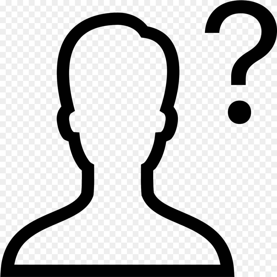 Inquiry Icon And There Person Thought Bubble Clipart, Gray Png Image