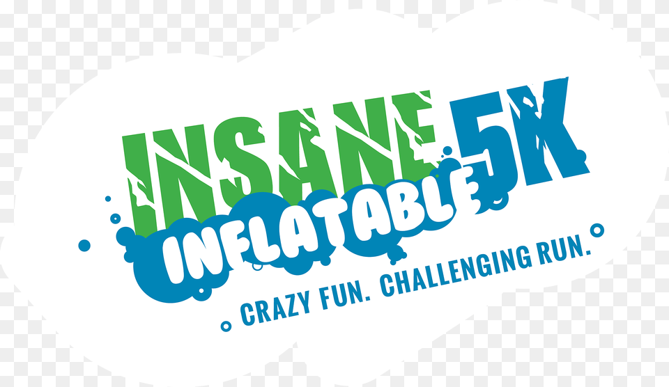 Insane Inflatable 5k Wichita, Sticker, Logo, Text Free Transparent Png