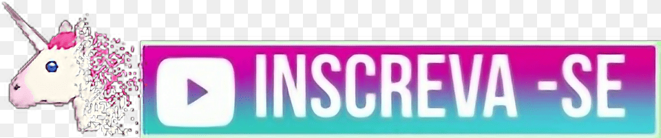 Inscreva Se Unicornio Unicorn Youtube Inscrevam Inscreva Se Rosa Free Transparent Png