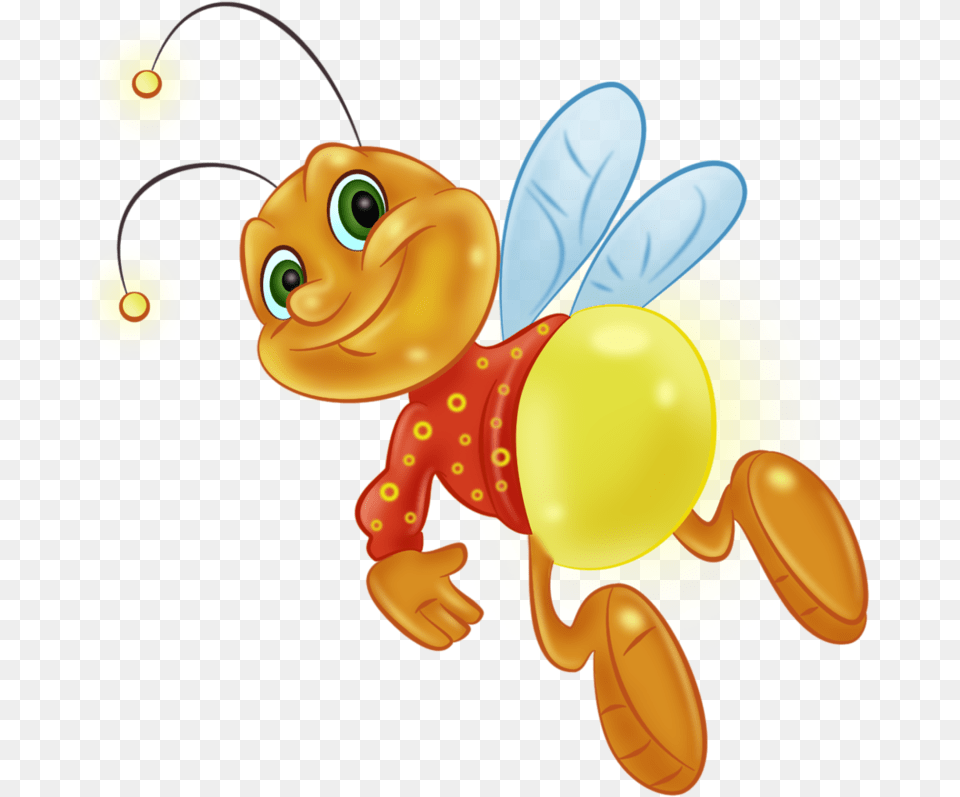 Insect Clipart Comomola Fireflies, Animal, Bee, Invertebrate, Wasp Free Png Download