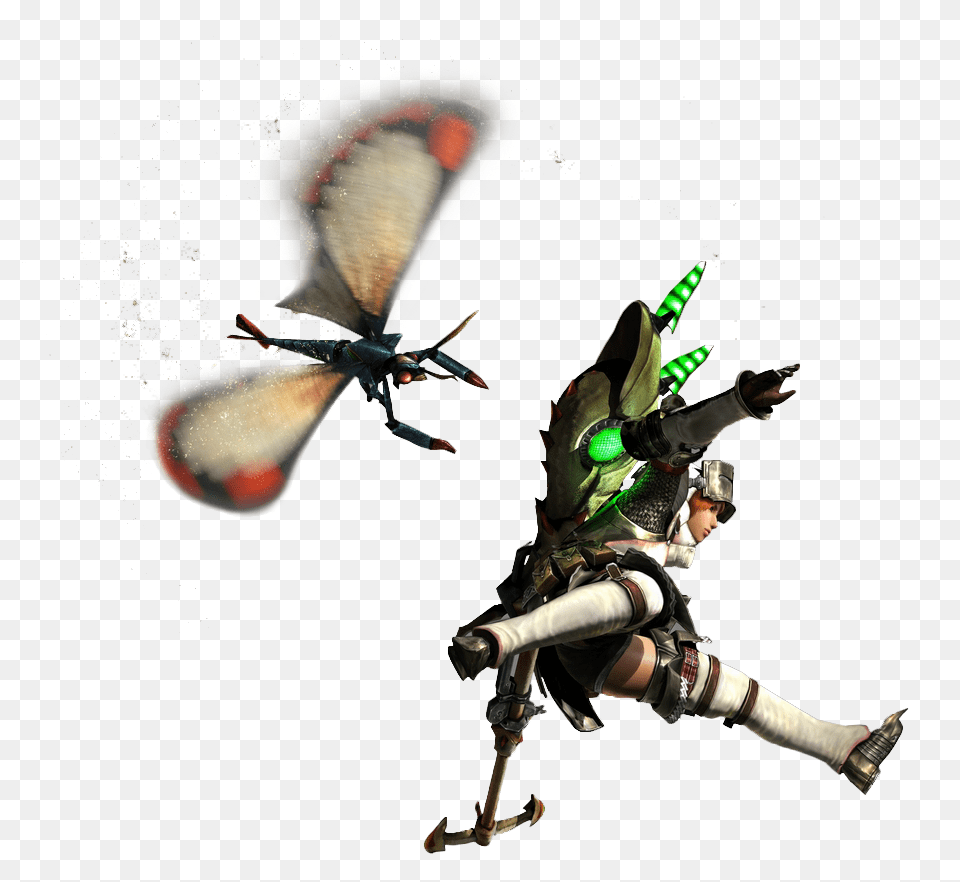 Insect Glaive Equipment Render, Person, Animal, Invertebrate, Knight Free Png Download