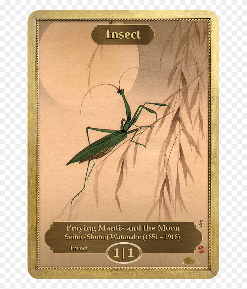 Insect Token By Seitei Watanabe 6 6 Beast Token Kaladesh, Animal, Cricket Insect, Invertebrate Free Png Download