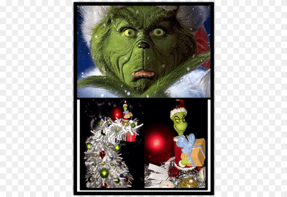 Inside A Snow Flake Like The One On Your Sleeve There Grinch Stole Christmas 2000, Collage, Art, Monkey, Mammal Free Png
