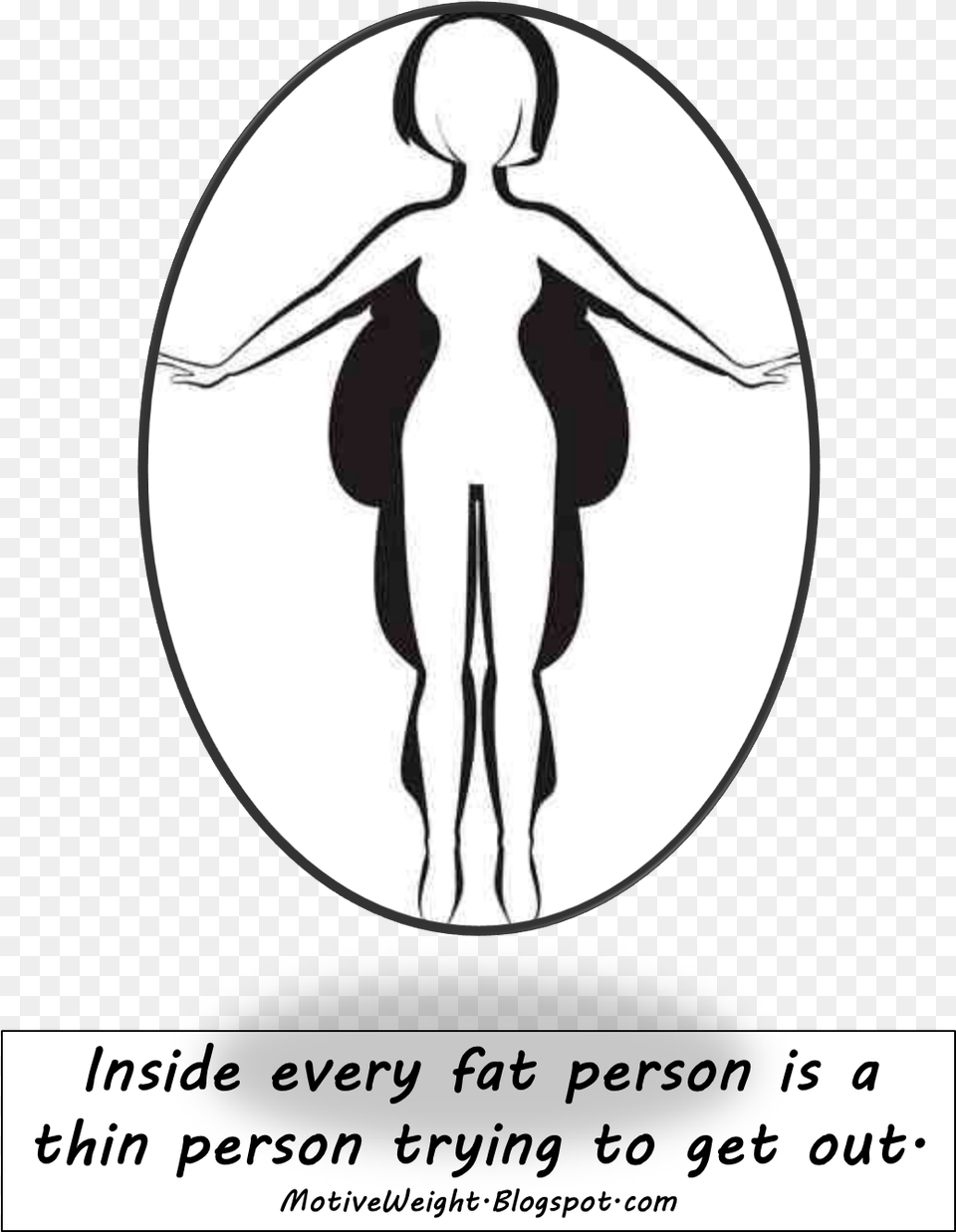 Inside Every Fat Person Is A Thin Person Trying To, Stencil Free Transparent Png