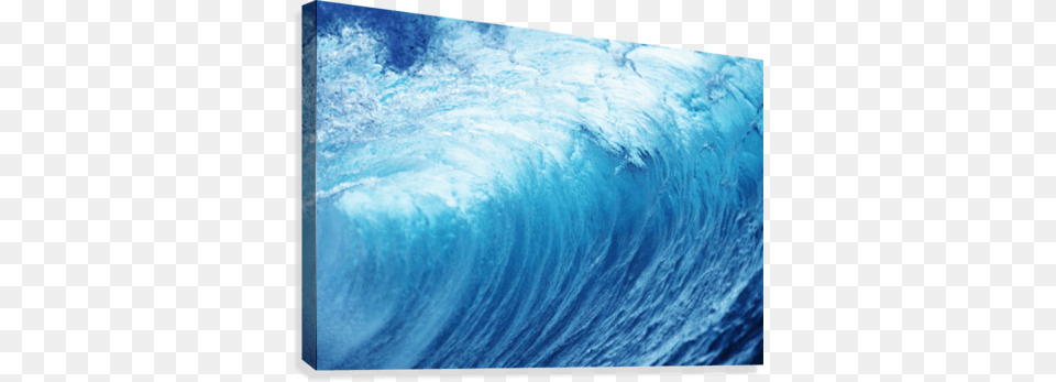 Inside Glassy Blue Wave Curling Over Closeup Canvas Great Big Canvas Vince Cavataio Premium Thick Wrap, Nature, Outdoors, Sea, Sea Waves Free Transparent Png