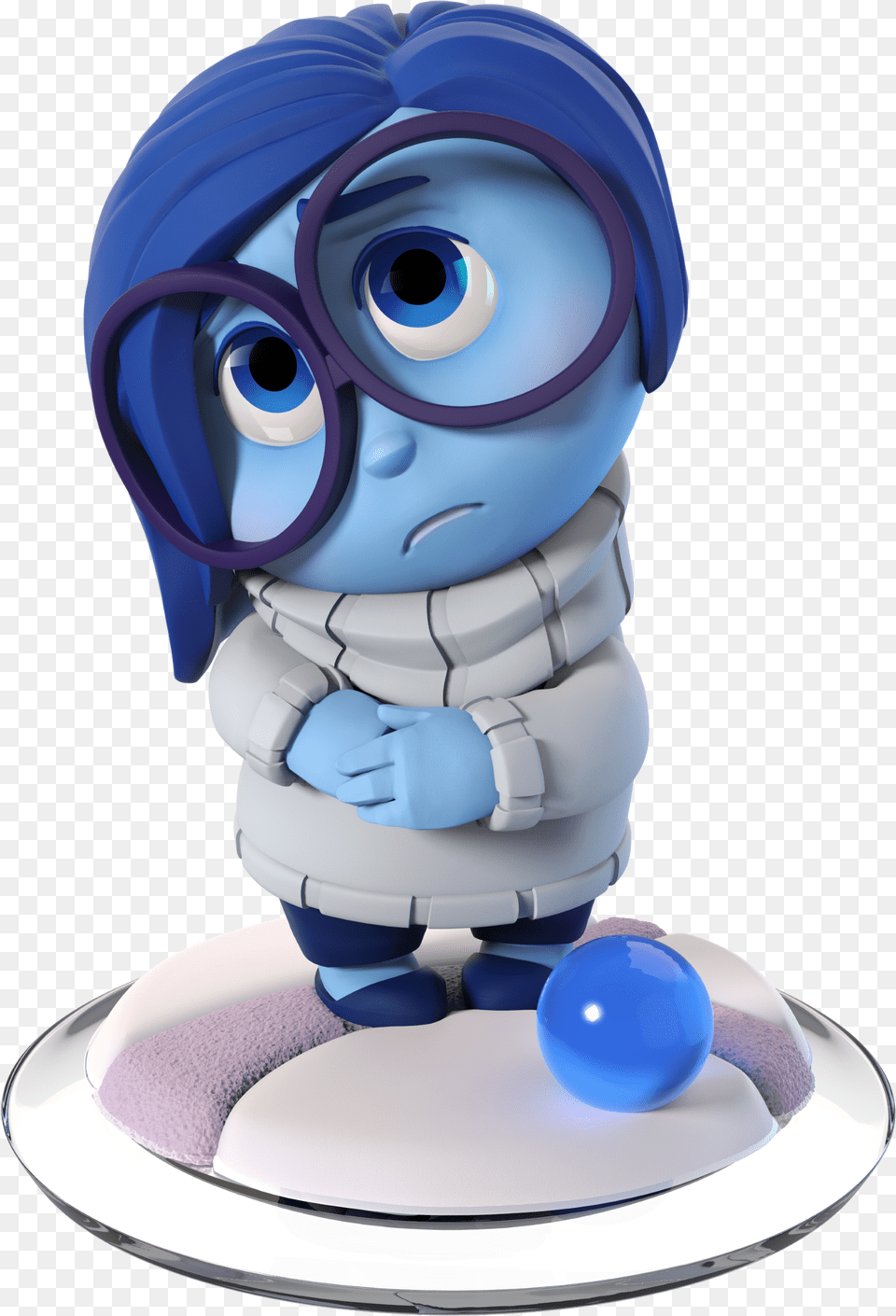 Inside Out Disney Infinity Sadness, Sphere, Toy Png